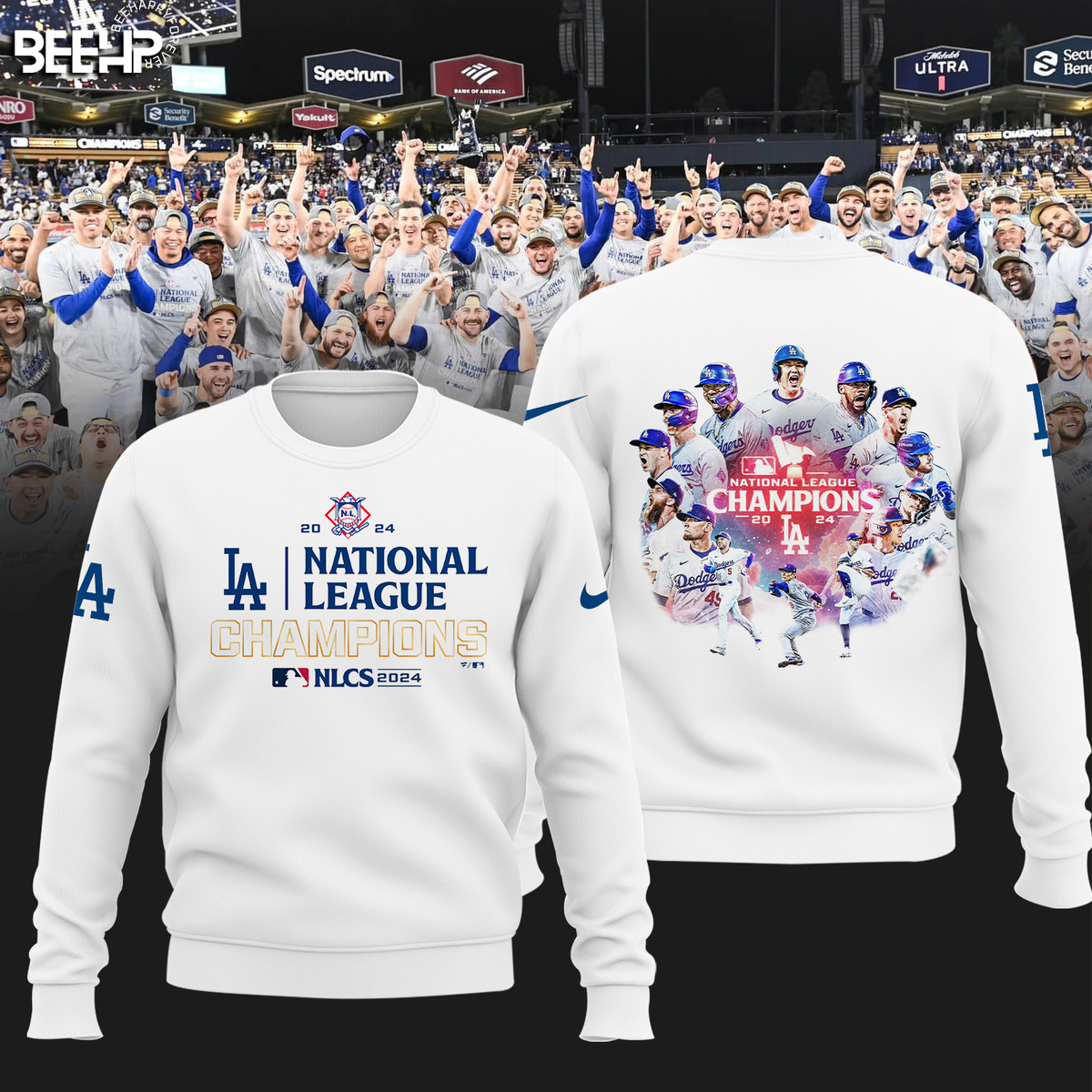 Los Angeles Dodgers National League Champions Shirt - Famjoys Los Angeles Dodgers National League Champions Shirt - Famjoys