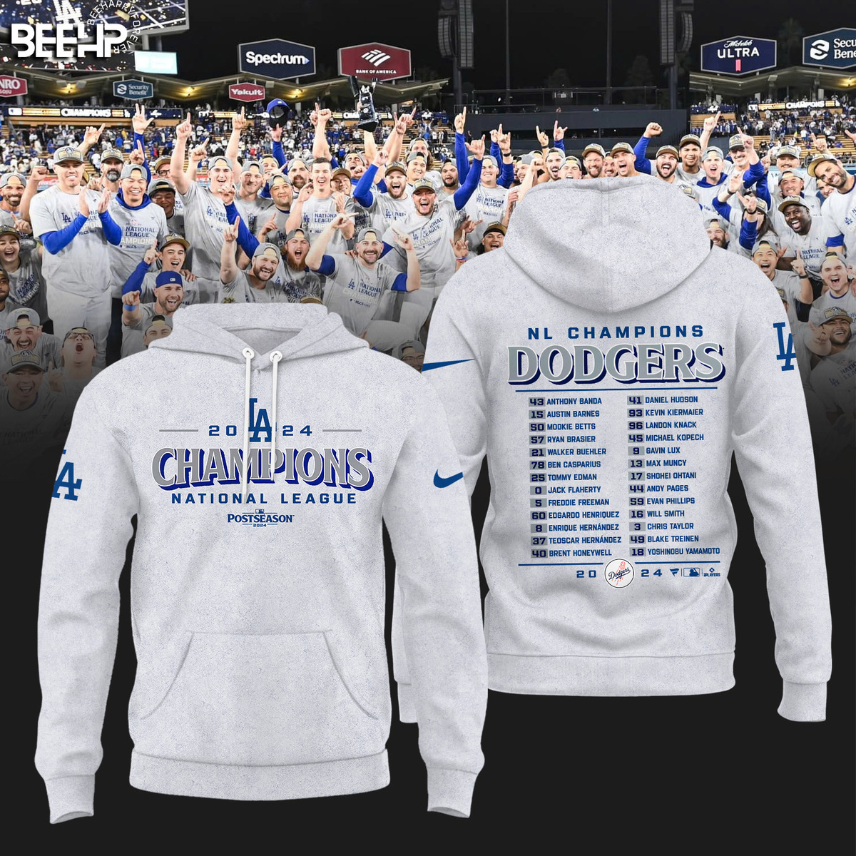 Los Angeles Dodgers National League Champions Shirt - Famjoys Los Angeles Dodgers National League Champions Shirt - Famjoys