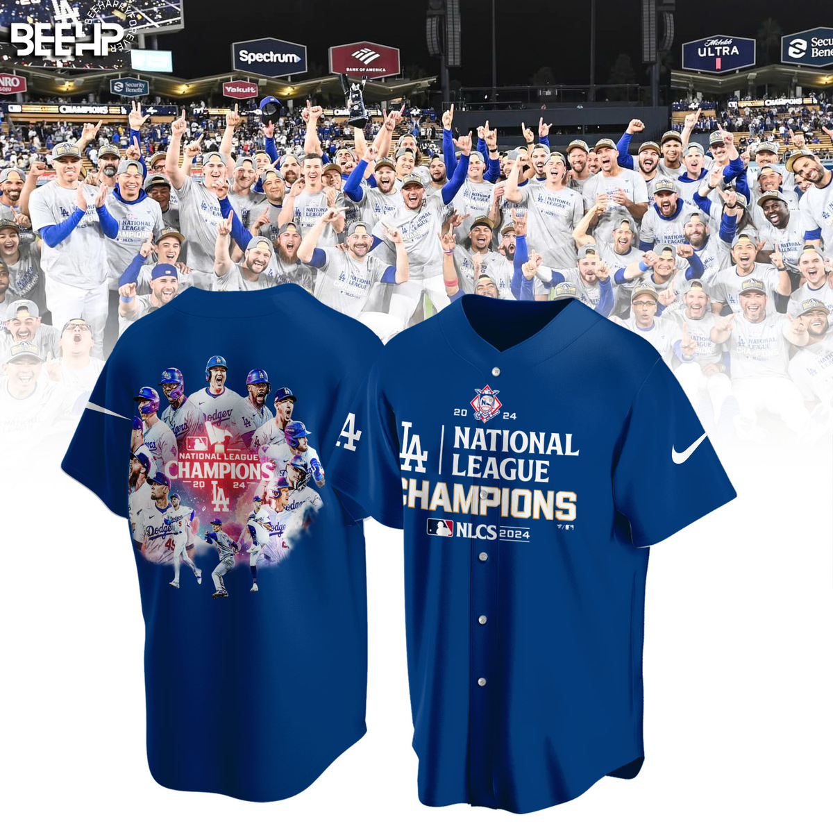 Los Angeles Dodgers National League Champions Shirt - Famjoys Los Angeles Dodgers National League Champions Shirt - Famjoys