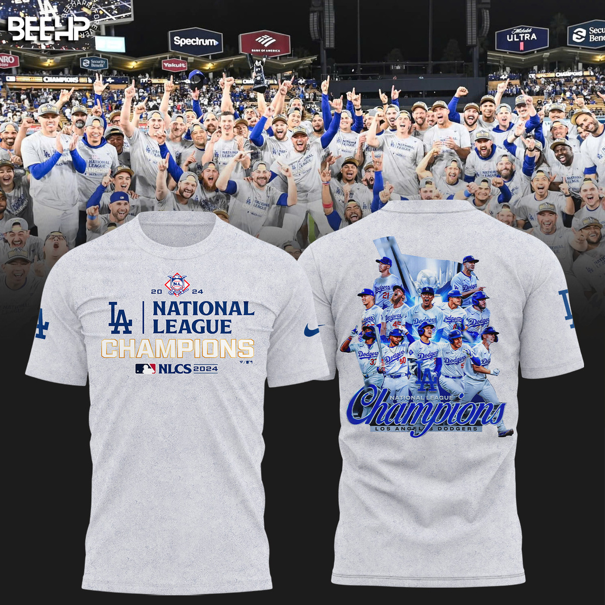 Los Angeles Dodgers National League Champions Shirt - Famjoys Los Angeles Dodgers National League Champions Shirt - Famjoys