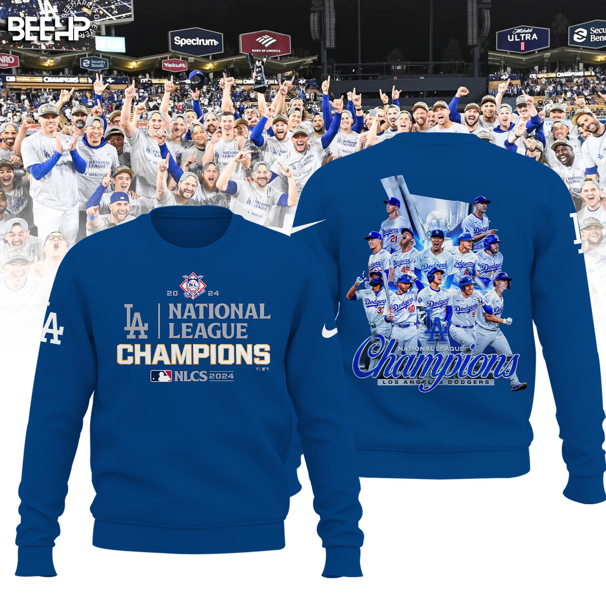 Los Angeles Dodgers National League Champions Shirt - Famjoys Los Angeles Dodgers National League Champions Shirt - Famjoys