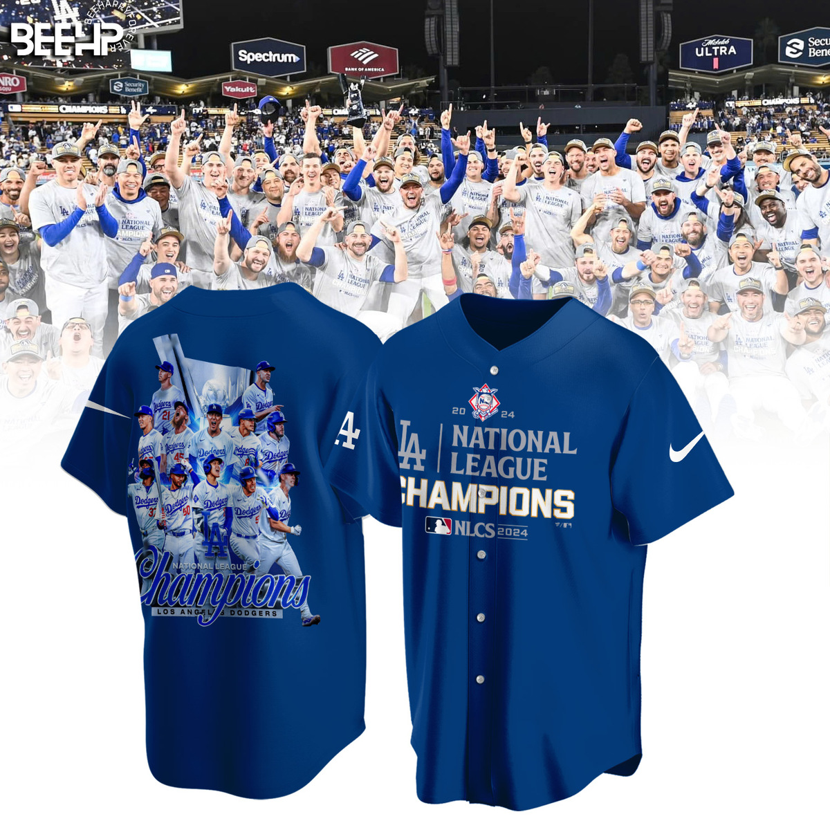 Los Angeles Dodgers National League Champions Shirt - Famjoys Los Angeles Dodgers National League Champions Shirt - Famjoys