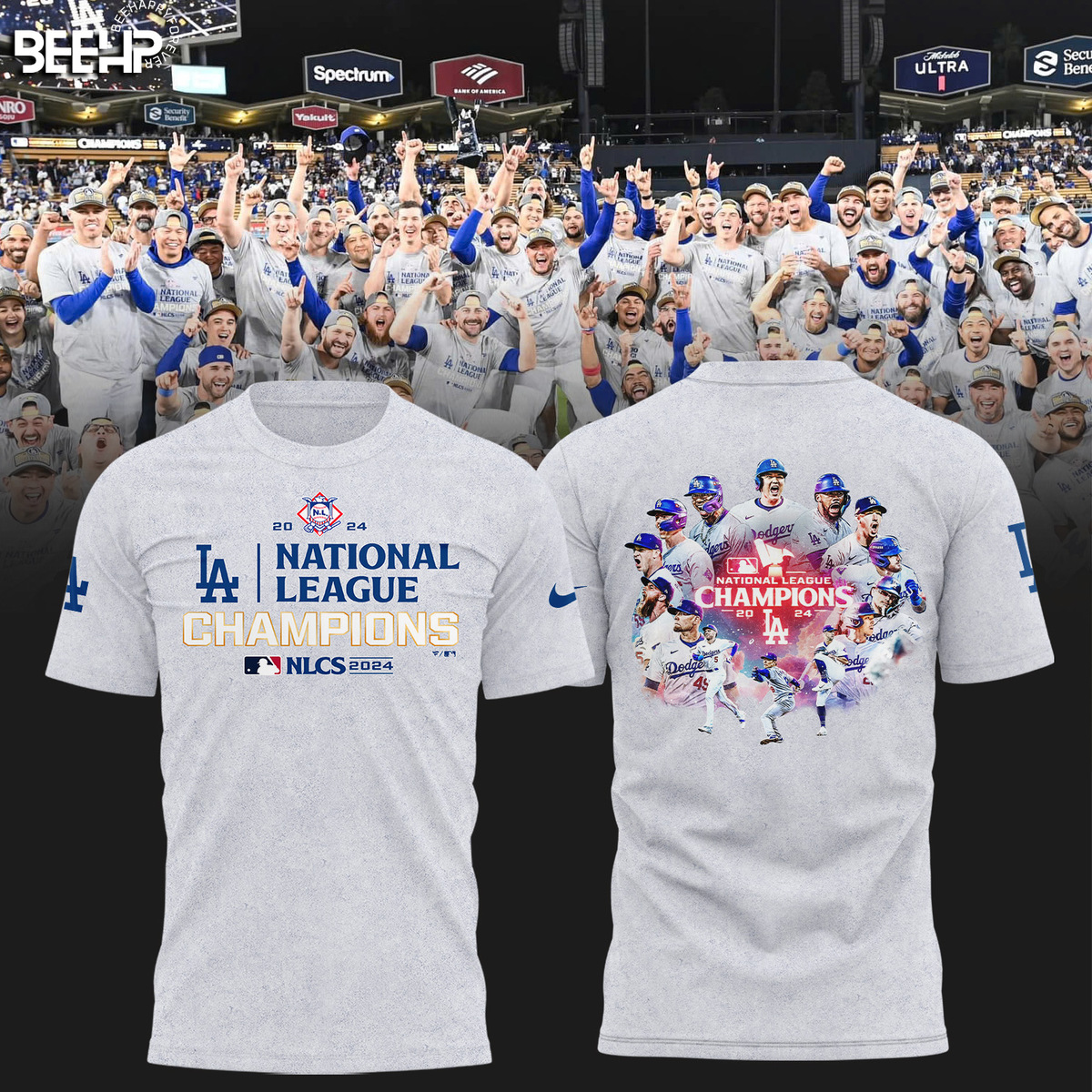 Los Angeles Dodgers National League Champions Shirt - Famjoys Los Angeles Dodgers National League Champions Shirt - Famjoys