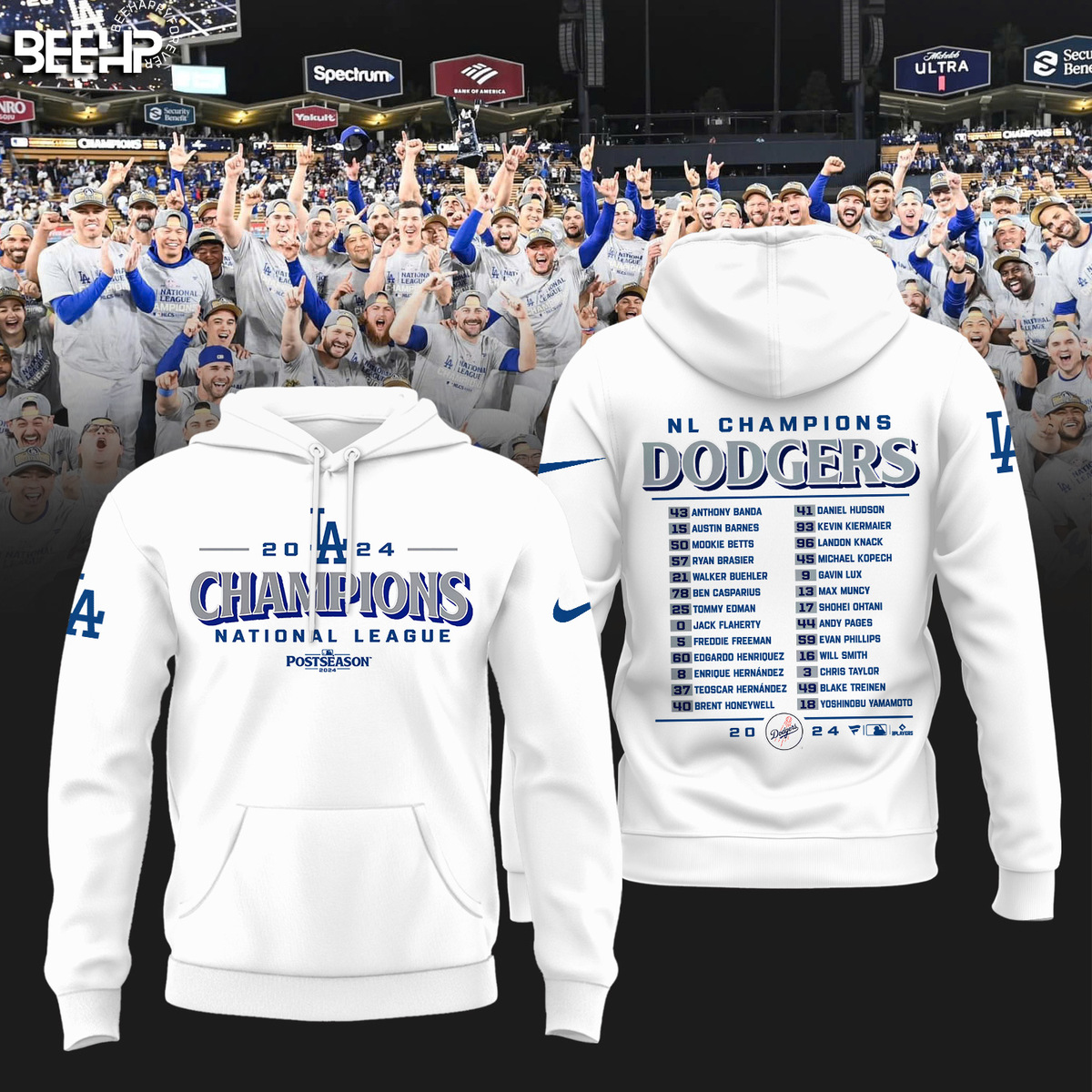Los Angeles Dodgers National League Champions Shirt - Famjoys Los Angeles Dodgers National League Champions Shirt - Famjoys
