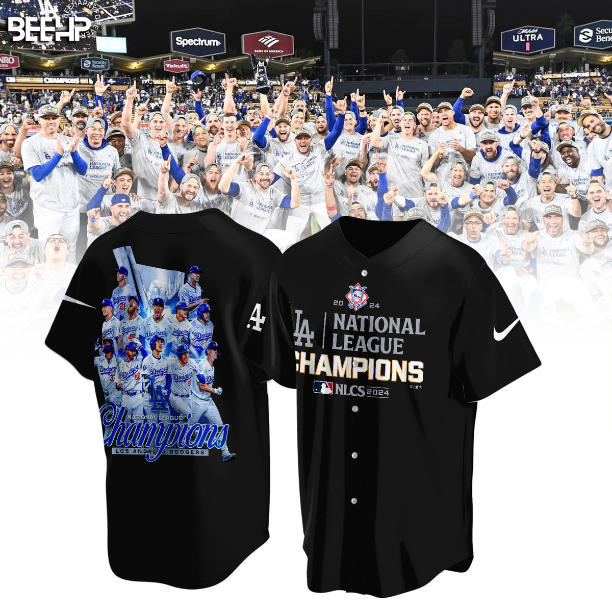 Los Angeles Dodgers National League Champions Shirt - Famjoys Los Angeles Dodgers National League Champions Shirt - Famjoys