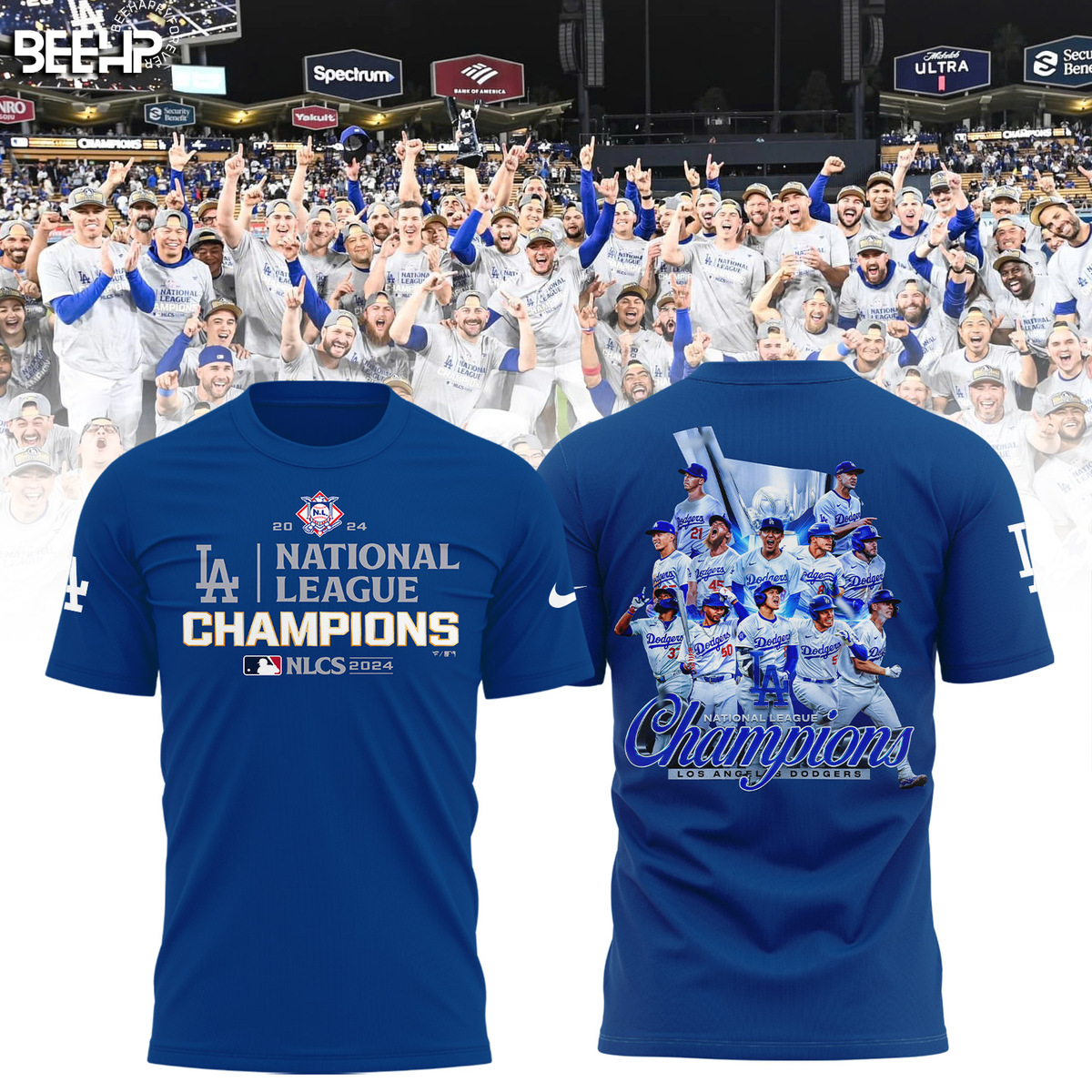 Los Angeles Dodgers National League Champions Shirt - Famjoys Los Angeles Dodgers National League Champions Shirt - Famjoys