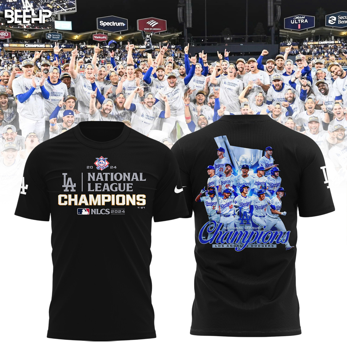 Los Angeles Dodgers National League Champions Shirt - Famjoys Los Angeles Dodgers National League Champions Shirt - Famjoys