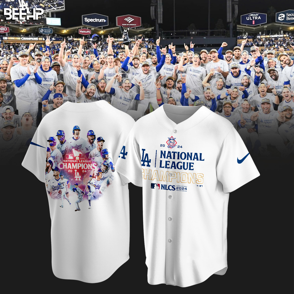 Los Angeles Dodgers National League Champions Shirt - Famjoys Los Angeles Dodgers National League Champions Shirt - Famjoys