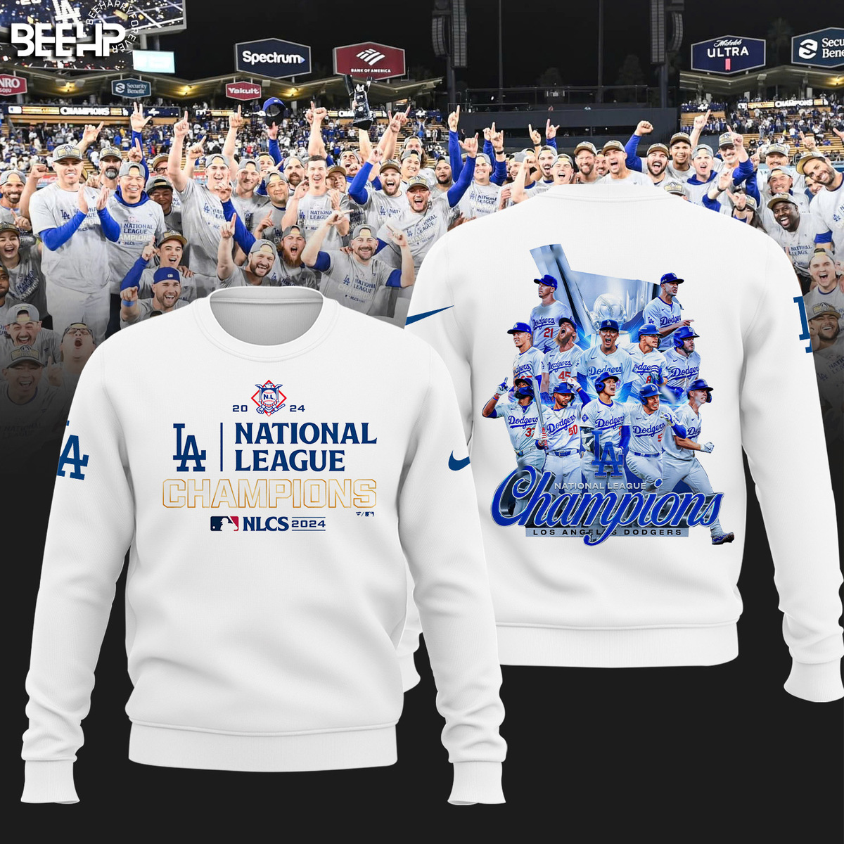 Los Angeles Dodgers National League Champions Shirt - Famjoys Los Angeles Dodgers National League Champions Shirt - Famjoys