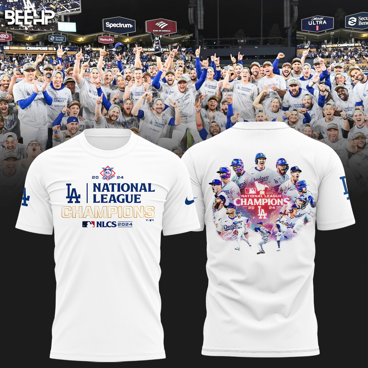 Los Angeles Dodgers National League Champions Shirt - Famjoys Los Angeles Dodgers National League Champions Shirt - Famjoys