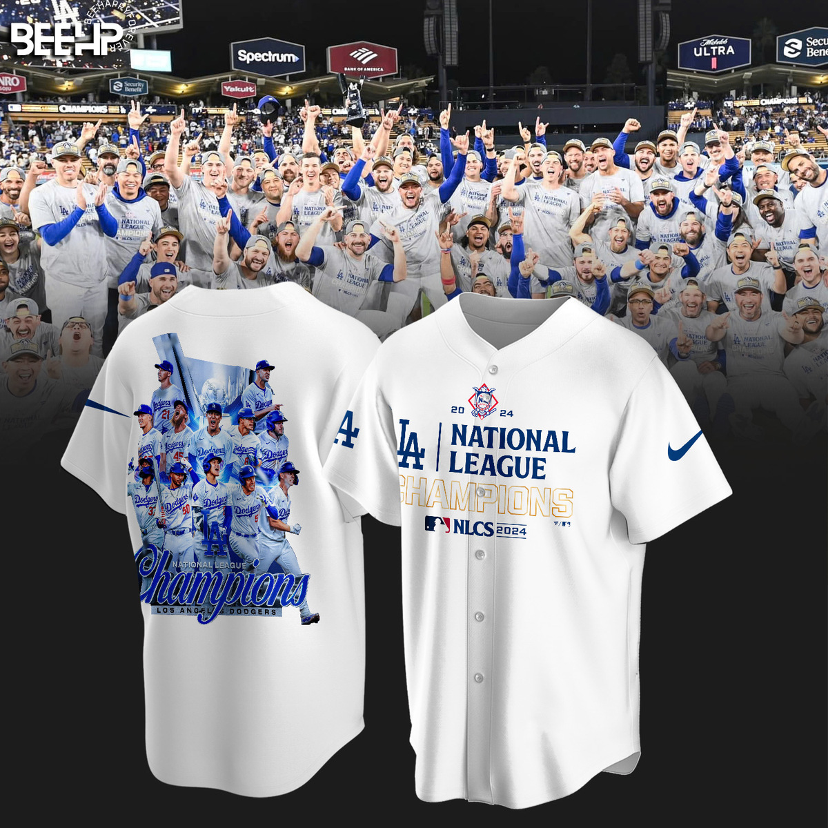 Los Angeles Dodgers National League Champions Shirt - Famjoys Los Angeles Dodgers National League Champions Shirt - Famjoys