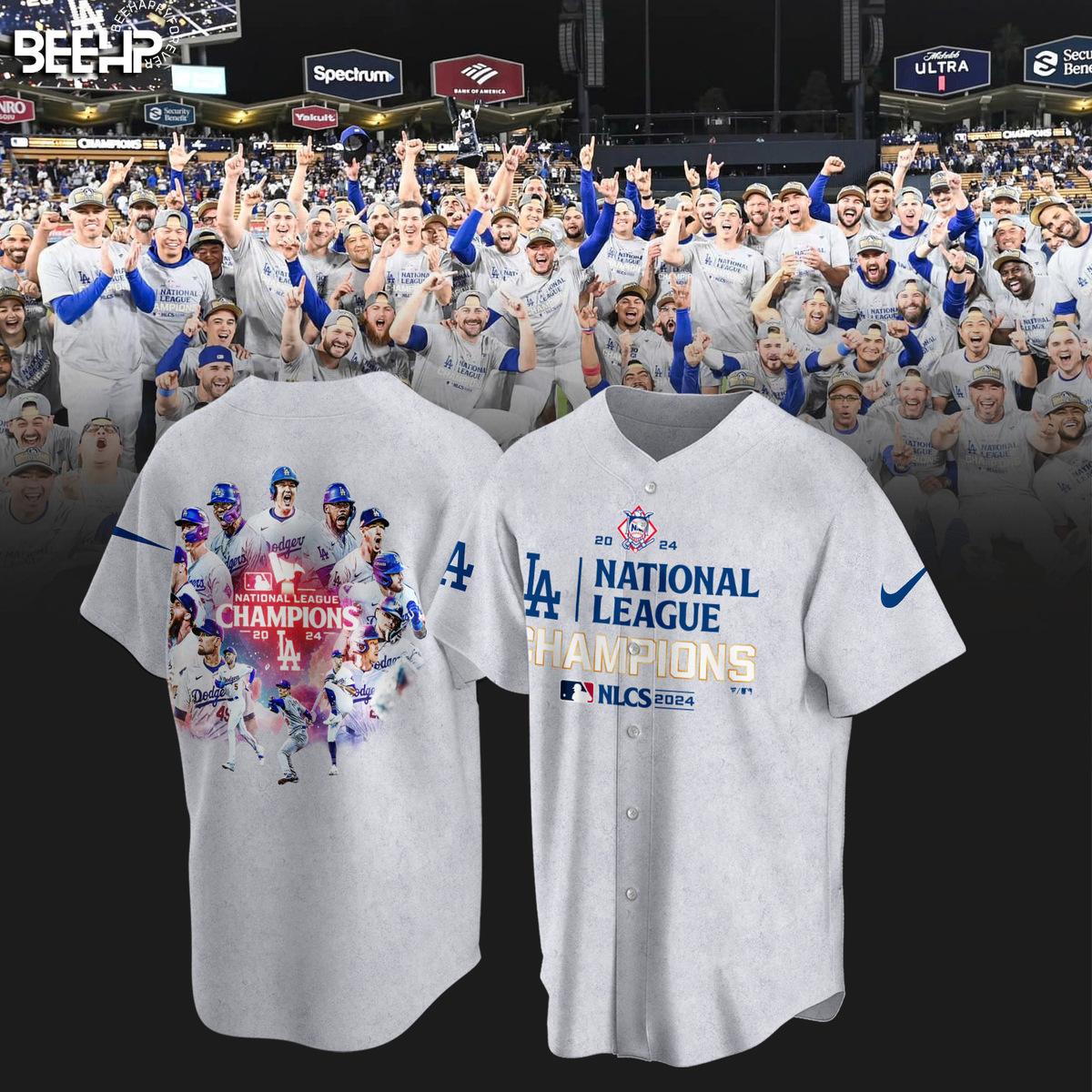 Los Angeles Dodgers National League Champions Shirt - Famjoys Los Angeles Dodgers National League Champions Shirt - Famjoys