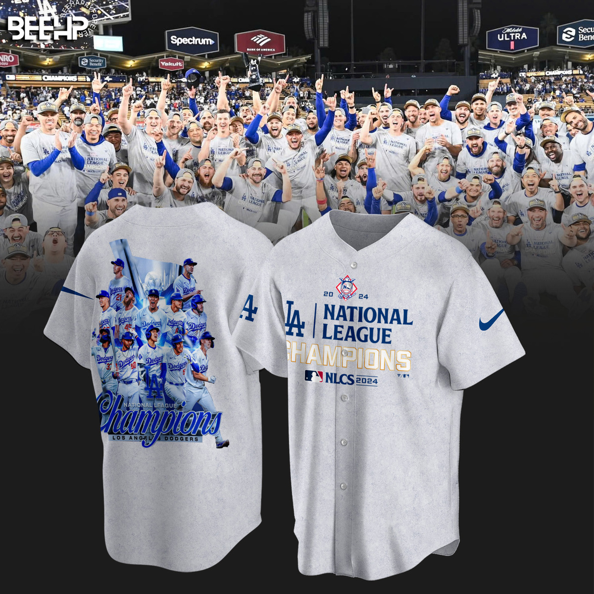 Los Angeles Dodgers National League Champions Shirt - Famjoys Los Angeles Dodgers National League Champions Shirt - Famjoys