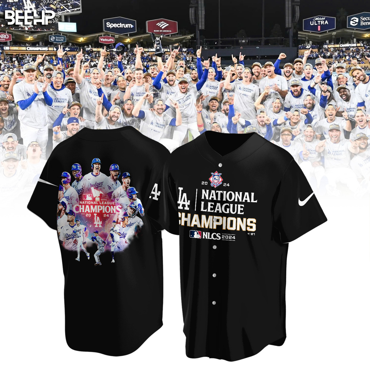 Los Angeles Dodgers National League Champions Shirt - Famjoys Los Angeles Dodgers National League Champions Shirt - Famjoys