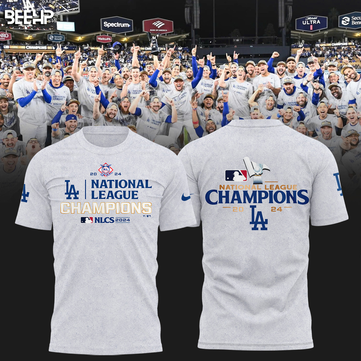 Los Angeles Dodgers National League Champions Shirt - Famjoys Los Angeles Dodgers National League Champions Shirt - Famjoys