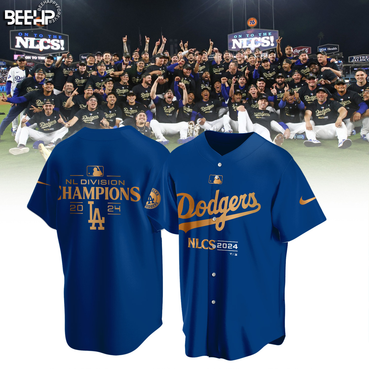 Los Angeles Dodgers National League Division Champions Shirt - Famjoys Los Angeles Dodgers National League Division Champions Shirt - Famjoys