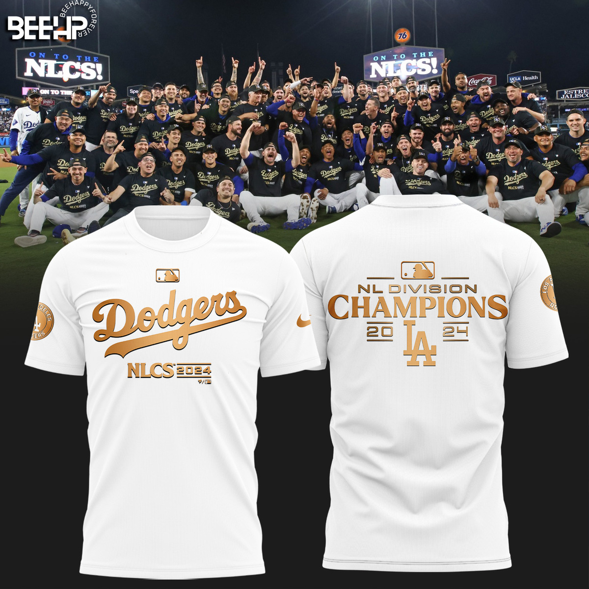Los Angeles Dodgers National League Division Champions Shirt - Famjoys Los Angeles Dodgers National League Division Champions Shirt - Famjoys
