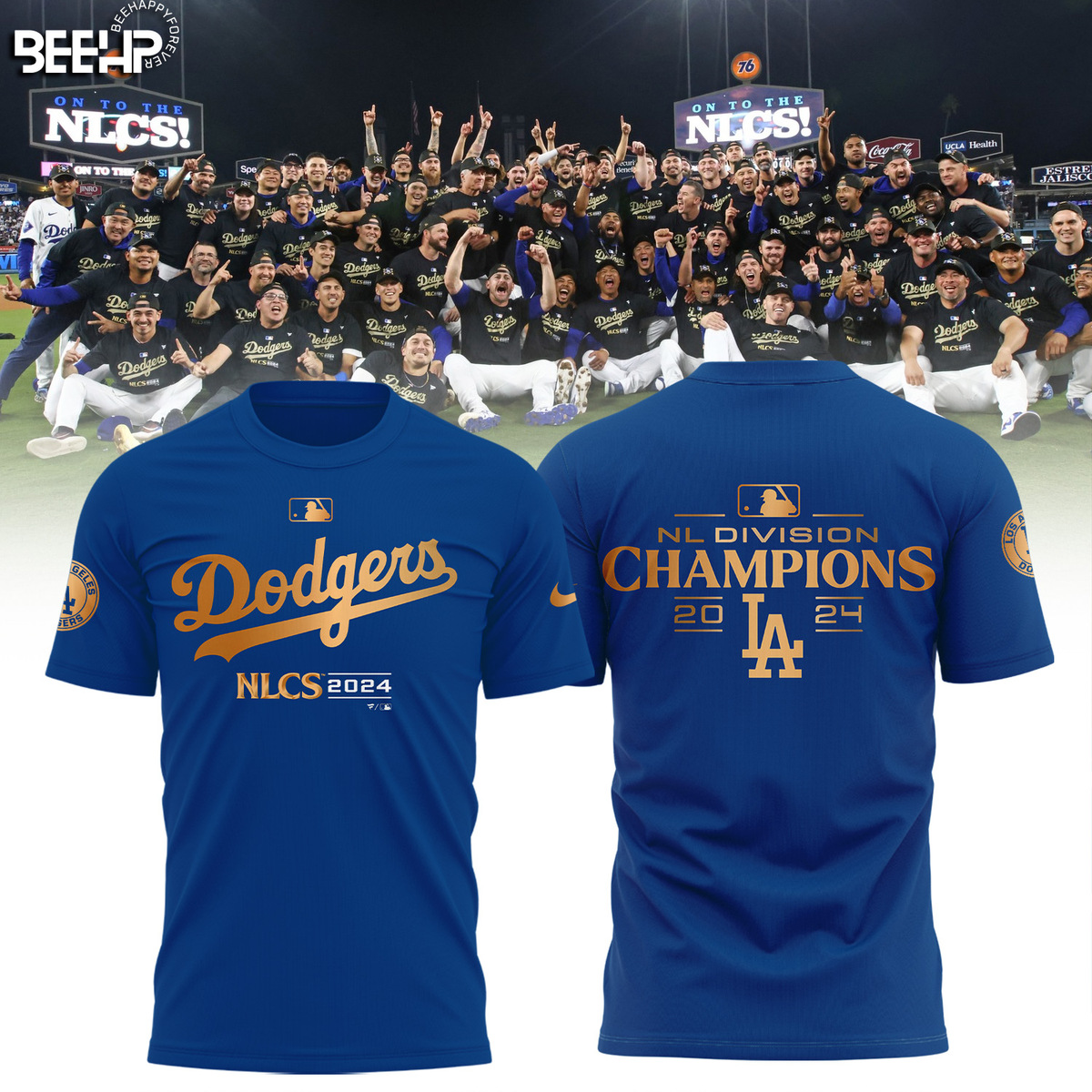 Los Angeles Dodgers National League Division Champions Shirt - Famjoys Los Angeles Dodgers National League Division Champions Shirt - Famjoys