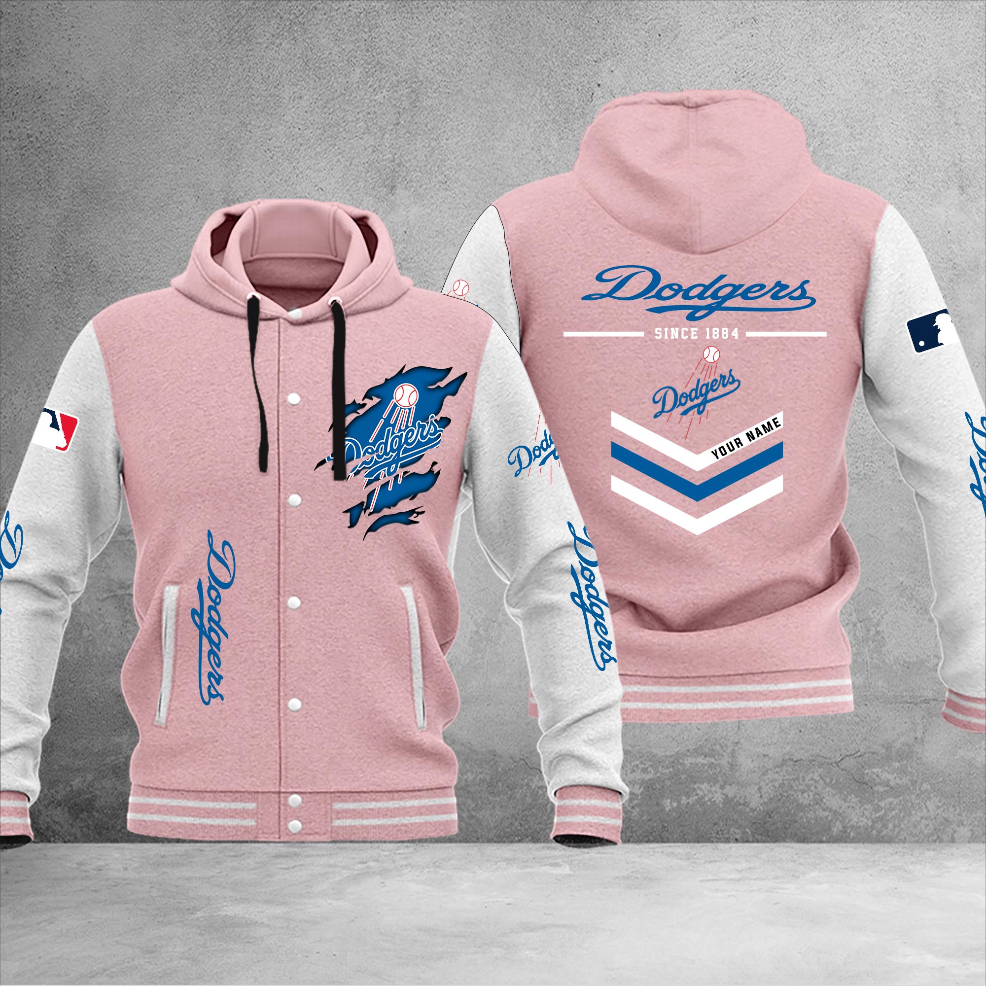 Los Angeles Dodgers Varsity Baseball Jacket - Famjoys Los Angeles Dodgers Varsity Baseball Jacket - Famjoys