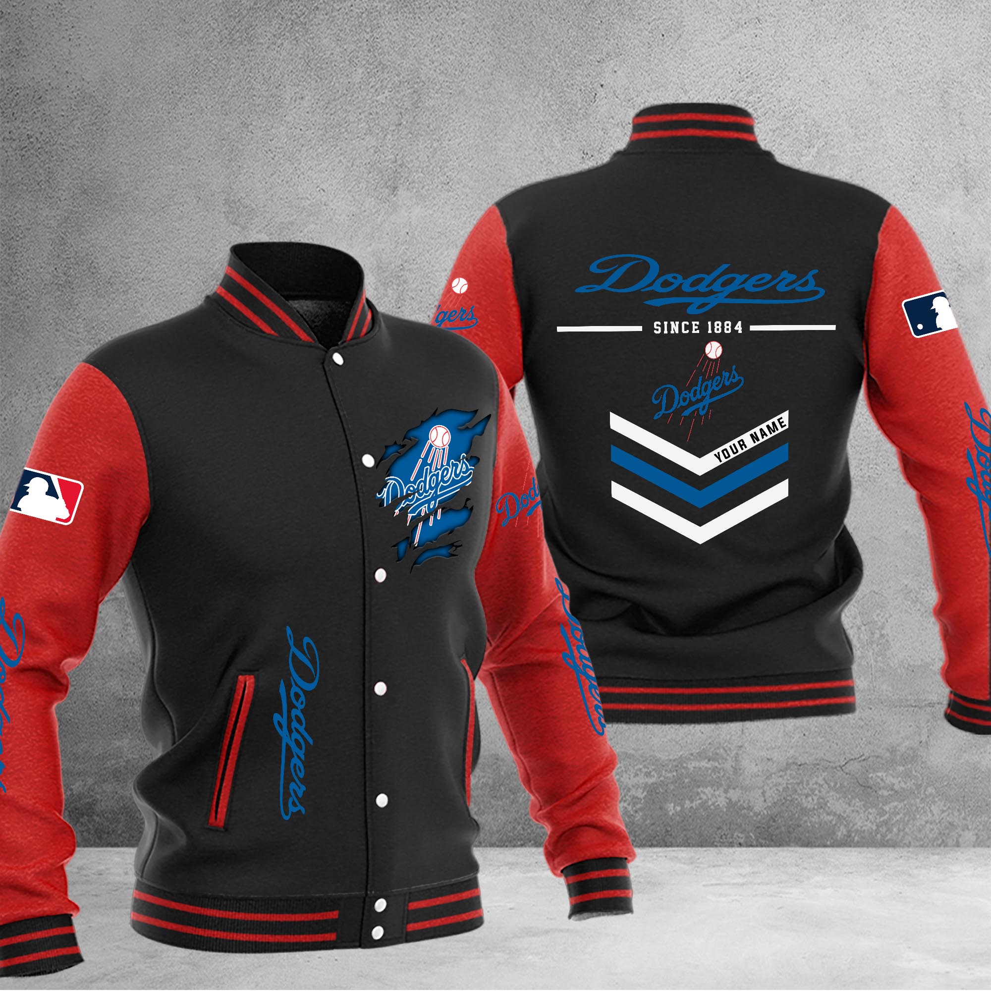 Los Angeles Dodgers Varsity Baseball Jacket - Famjoys Los Angeles Dodgers Varsity Baseball Jacket - Famjoys