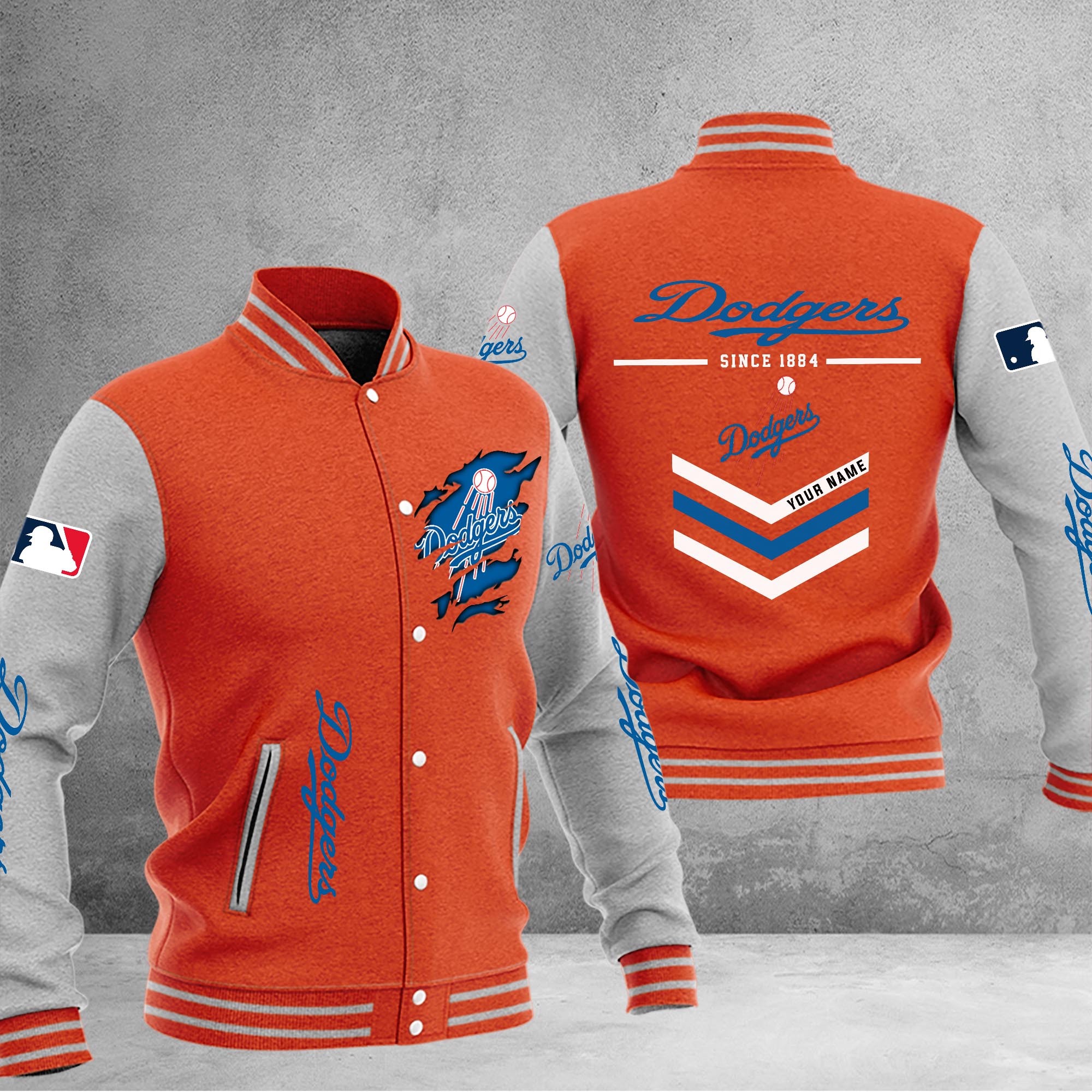 Los Angeles Dodgers Varsity Baseball Jacket - Famjoys Los Angeles Dodgers Varsity Baseball Jacket - Famjoys
