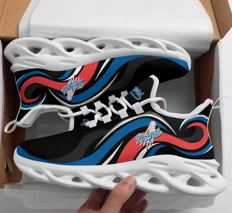 Los Angeles Dodgers Wavy Style Max Soul Shoes NEW054746 - Famjoys Los Angeles Dodgers Wavy Style Max Soul Shoes NEW054746 - Famjoys