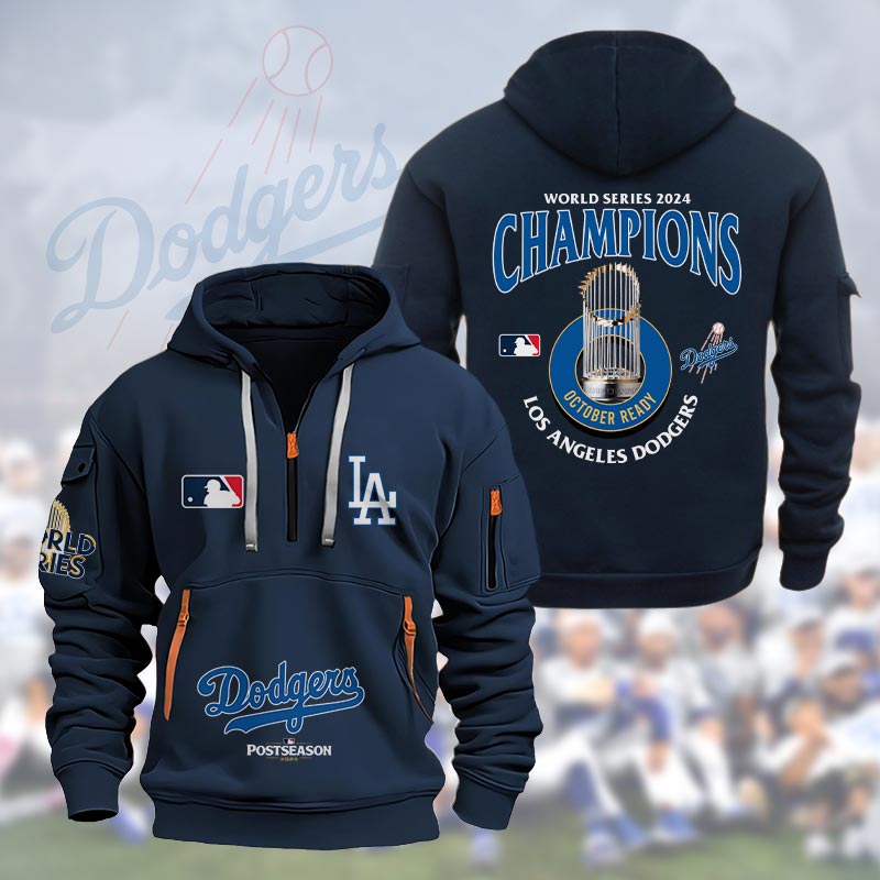 Los Angeles Dodgers World Series Champions Heavy Hoodie - Famjoys Los Angeles Dodgers World Series Champions Heavy Hoodie - Famjoys