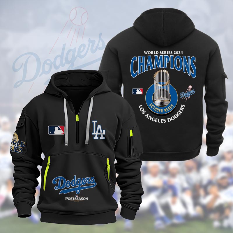 Los Angeles Dodgers World Series Champions Heavy Hoodie - Famjoys Los Angeles Dodgers World Series Champions Heavy Hoodie - Famjoys