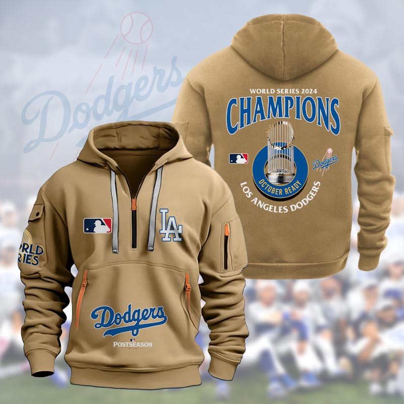 Los Angeles Dodgers World Series Champions Heavy Hoodie - Famjoys Los Angeles Dodgers World Series Champions Heavy Hoodie - Famjoys