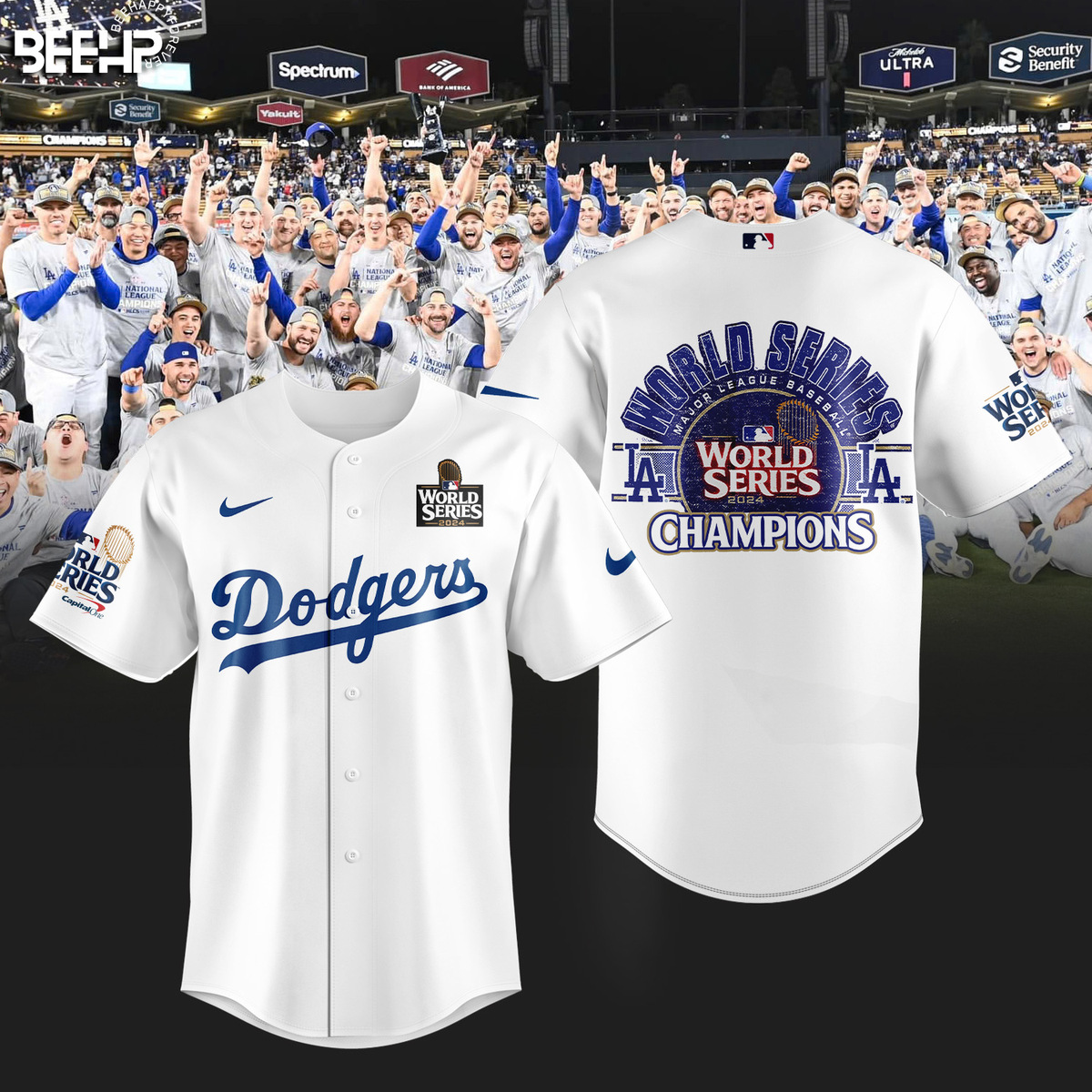 Los Angeles Dodgers World Series Champions Jersey - Famjoys Los Angeles Dodgers World Series Champions Jersey - Famjoys