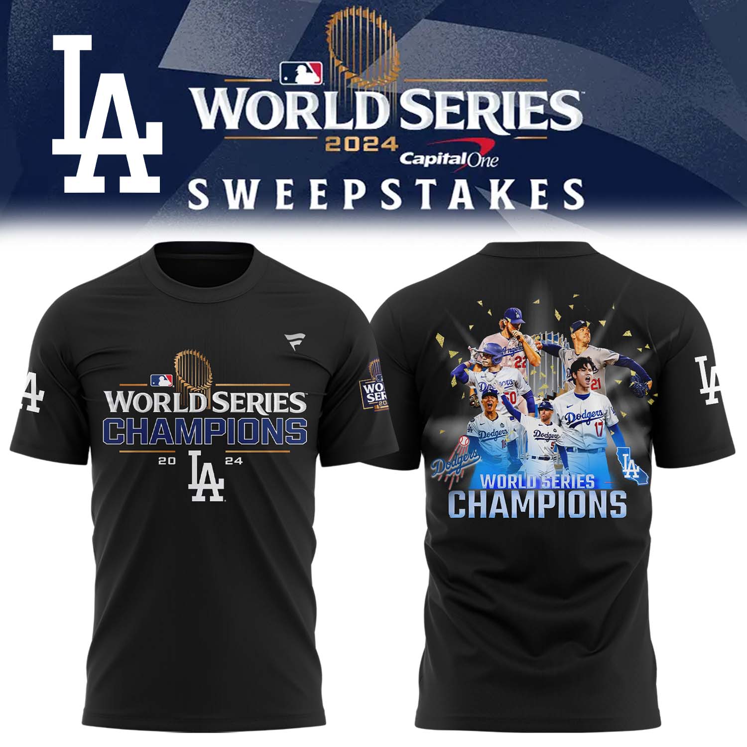 Los Angeles Dodgers World Series Champions Signature Special TShirt - Famjoys Los Angeles Dodgers World Series Champions Signature Special TShirt - Famjoys
