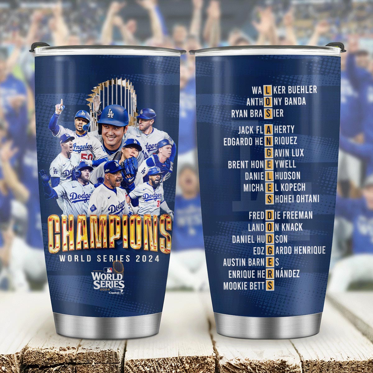 Los Angeles Dodgers World Series Champions Tumbler - Famjoys Los Angeles Dodgers World Series Champions Tumbler - Famjoys