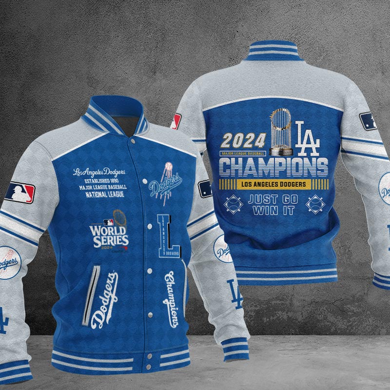 Los Angeles Dodgers World Series Champions Varsity Baseball Jacket - Famjoys Los Angeles Dodgers World Series Champions Varsity Baseball Jacket - Famjoys