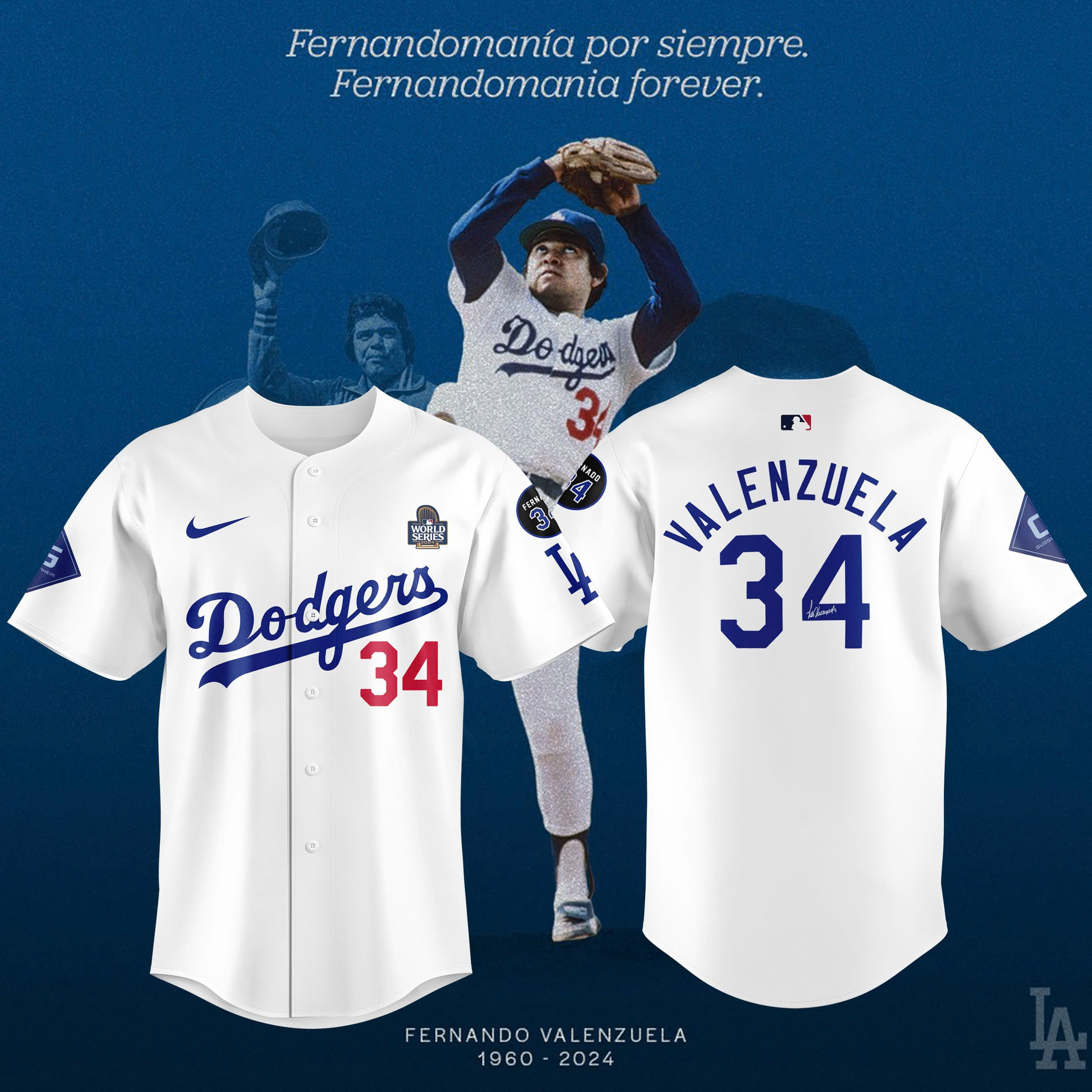 Los Angeles Dodgers World Series Signature Jersey - Famjoys Los Angeles Dodgers World Series Signature Jersey - Famjoys