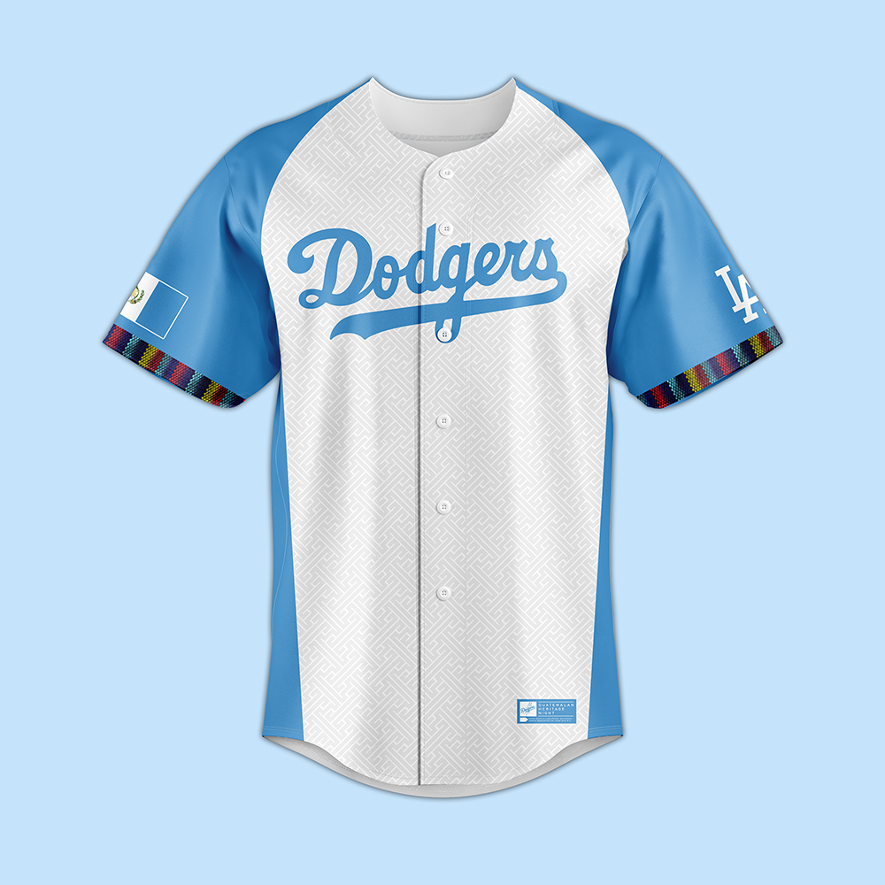 Los Angeles Dodgers x Guatemalan Heritage Night New Jersey - Famjoys Los Angeles Dodgers x Guatemalan Heritage Night New Jersey - Famjoys