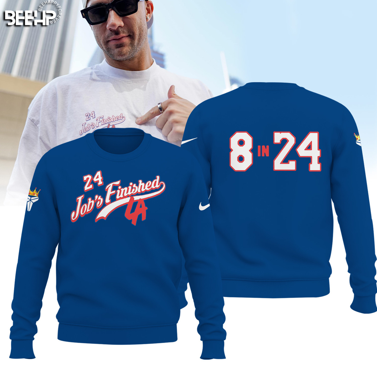 Los Angeles Dodgers x Kobe Bryant Gear Via Vanessa Bryant Job Finished 8 In 24 Shirt - Famjoys Los Angeles Dodgers x Kobe Bryant Gear Via Vanessa Bryant Job Finished 8 In 24 Shirt - Famjoys