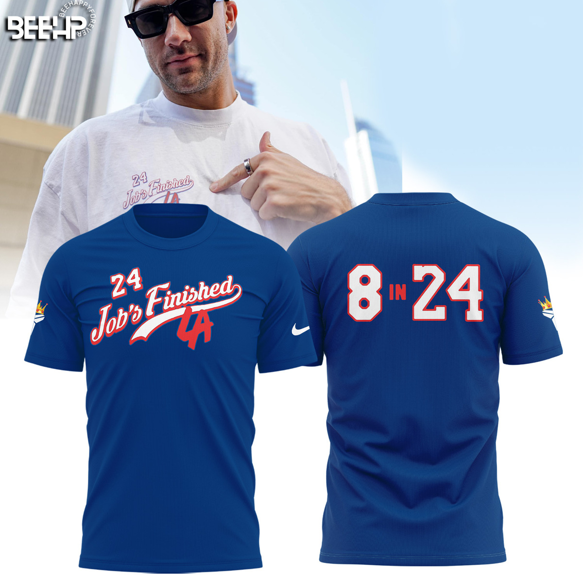 Los Angeles Dodgers x Kobe Bryant Gear Via Vanessa Bryant Job Finished 8 In 24 Shirt - Famjoys Los Angeles Dodgers x Kobe Bryant Gear Via Vanessa Bryant Job Finished 8 In 24 Shirt - Famjoys