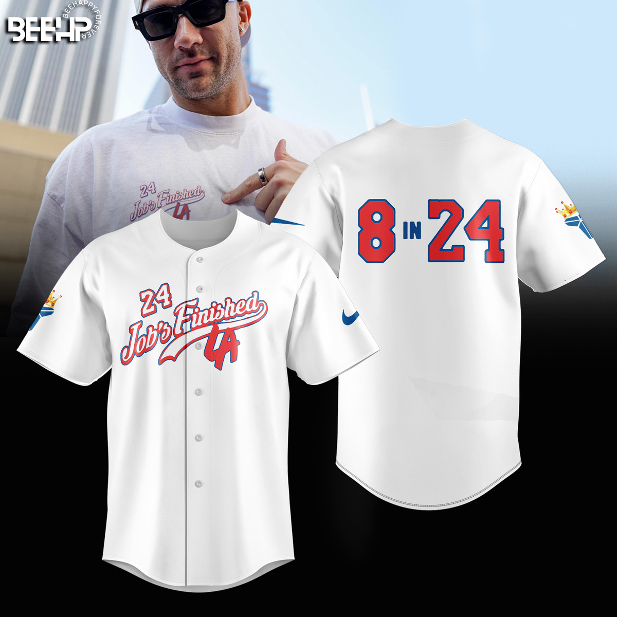 Los Angeles Dodgers x Kobe Bryant Gear Via Vanessa Bryant Job Finished 8 In 24 Shirt - Famjoys Los Angeles Dodgers x Kobe Bryant Gear Via Vanessa Bryant Job Finished 8 In 24 Shirt - Famjoys