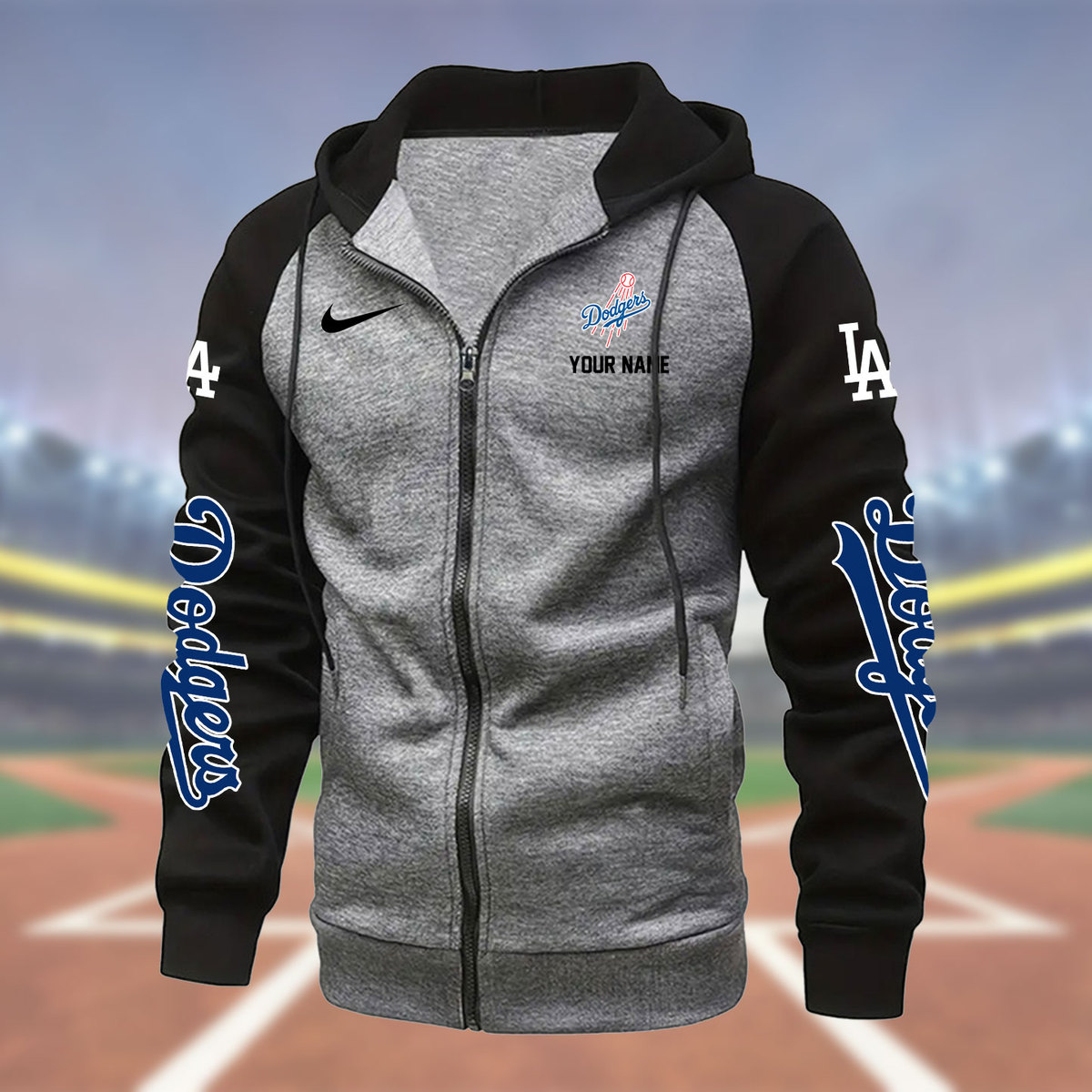 Los Angeles Dodgers Zipper Hoodie - Famjoys Los Angeles Dodgers Zipper Hoodie - Famjoys