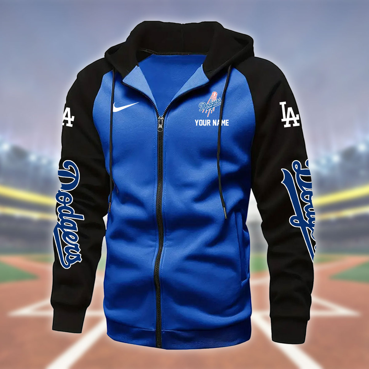 Los Angeles Dodgers Zipper Hoodie - Famjoys Los Angeles Dodgers Zipper Hoodie - Famjoys