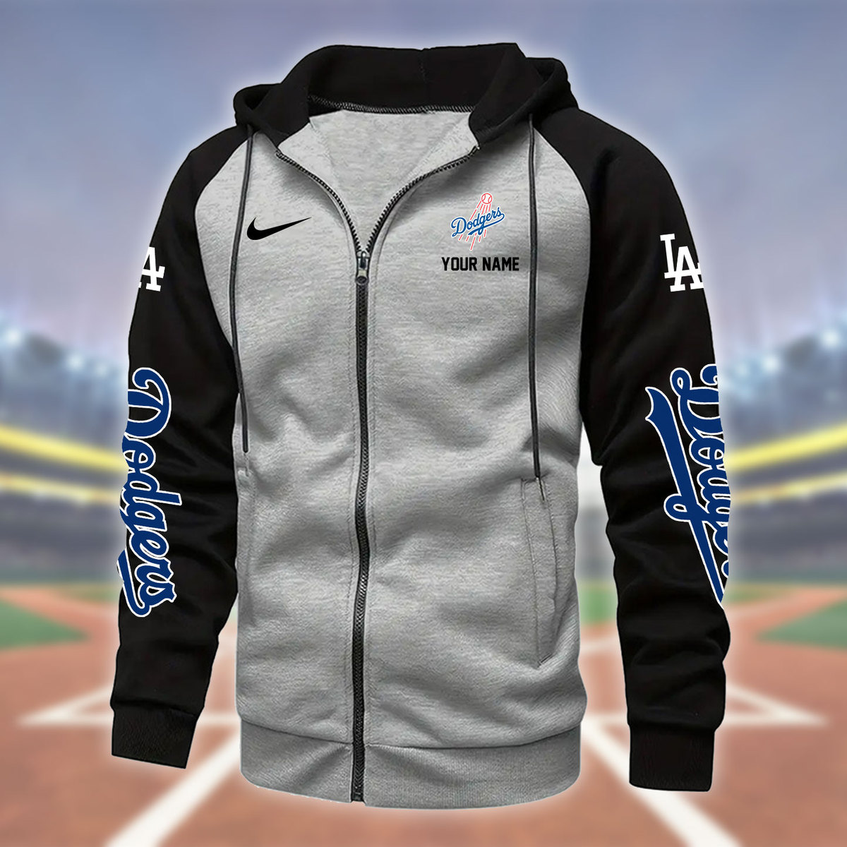 Los Angeles Dodgers Zipper Hoodie - Famjoys Los Angeles Dodgers Zipper Hoodie - Famjoys