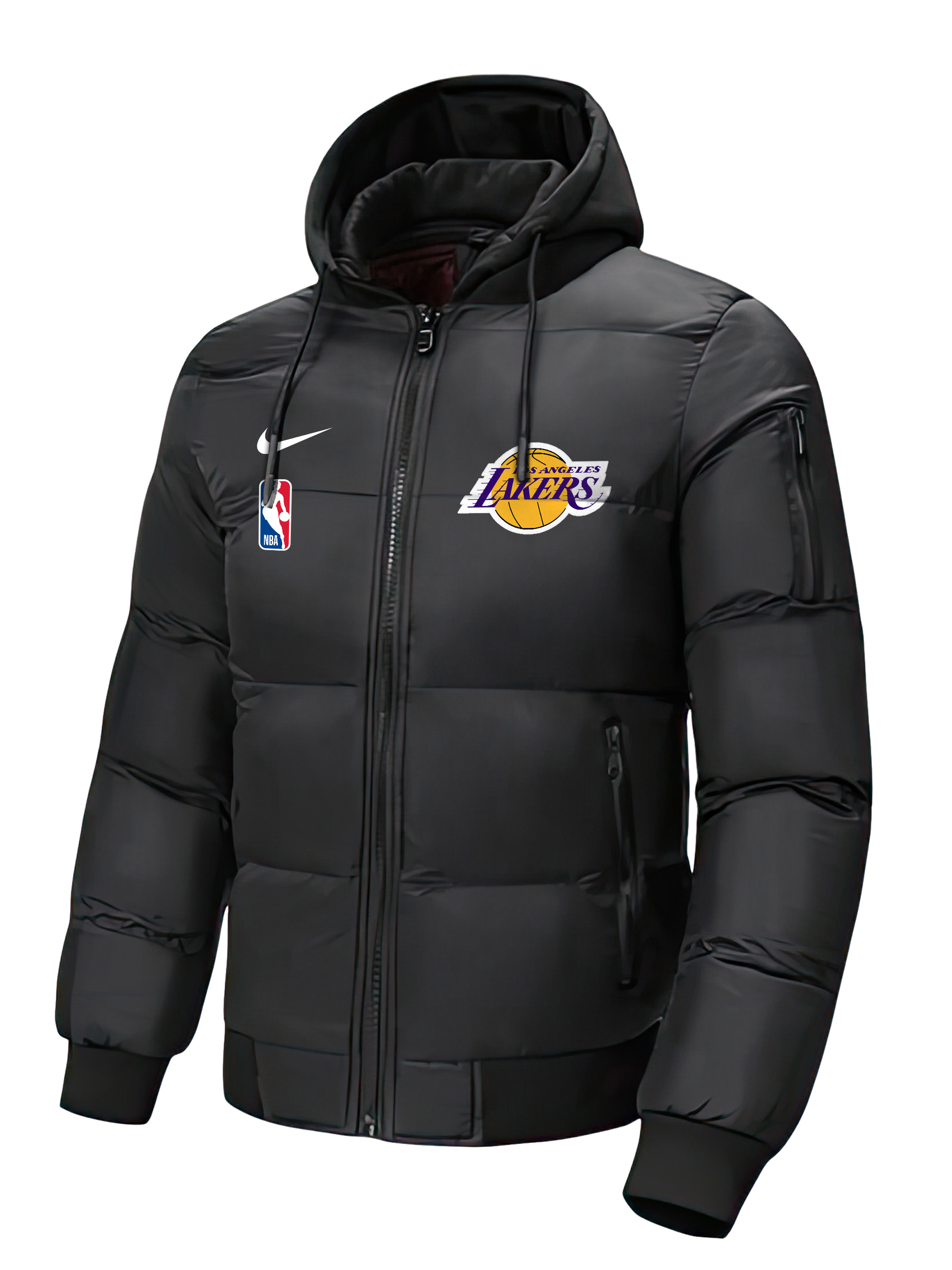 Los Angeles Lakers Cotton Padded Jacket - Famjoys Los Angeles Lakers Cotton Padded Jacket - Famjoys