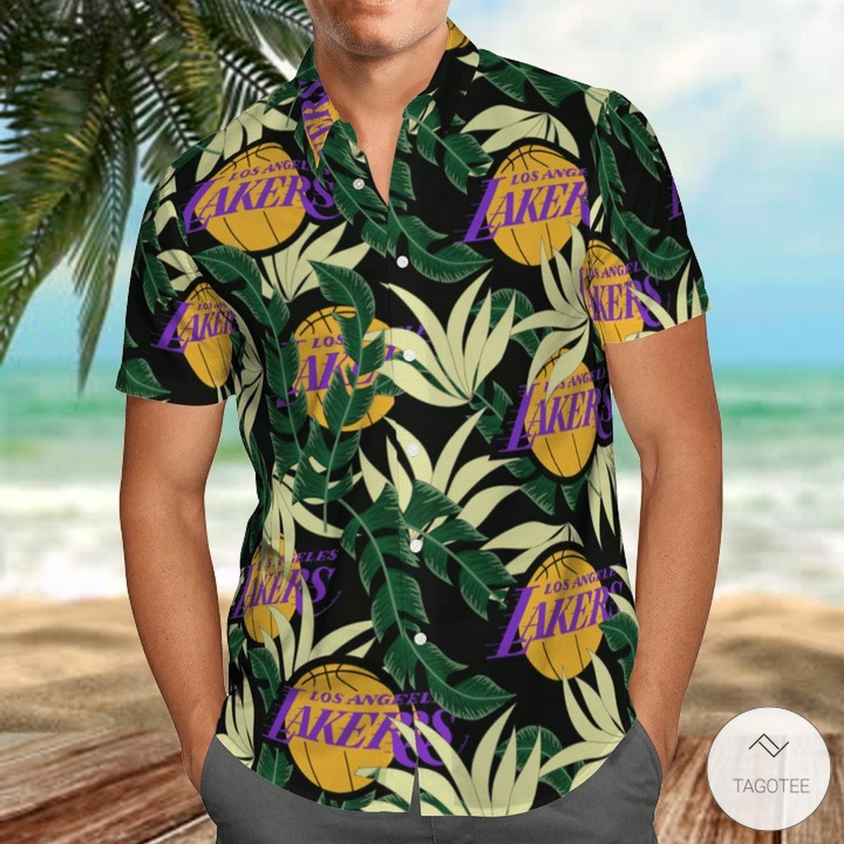 Los Angeles Lakers Hawaiian Shirt - Famjoys Los Angeles Lakers Hawaiian Shirt - Famjoys