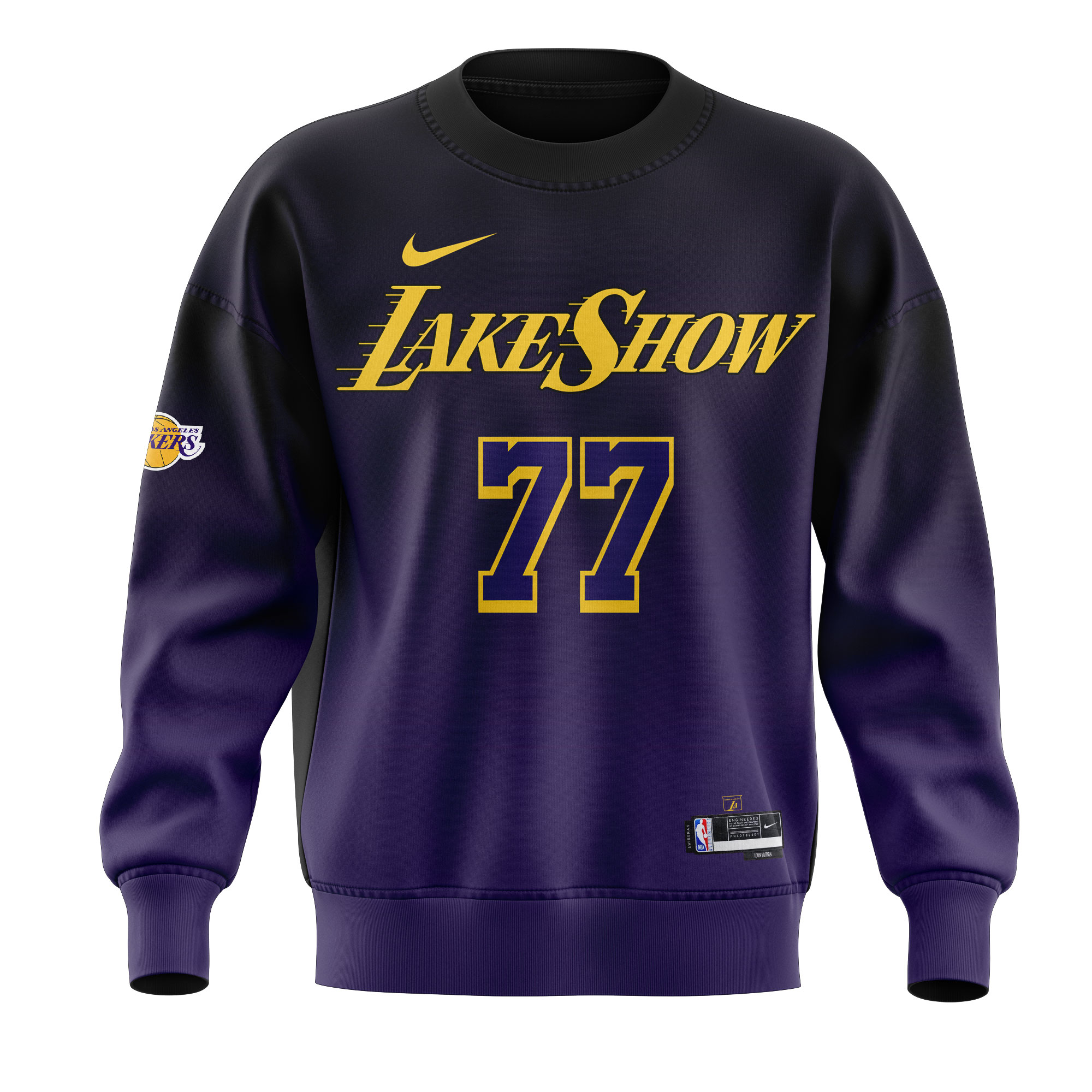 Los Angeles Lakers Show Luka Doncic Sweatshirt - Famjoys Los Angeles Lakers Show Luka Doncic Sweatshirt - Famjoys