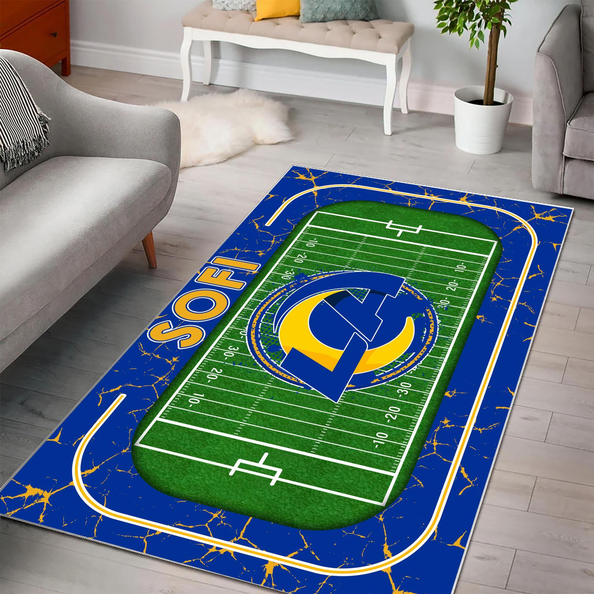 Los Angeles Rams Area Rug 528 - Famjoys Los Angeles Rams Area Rug 528 - Famjoys