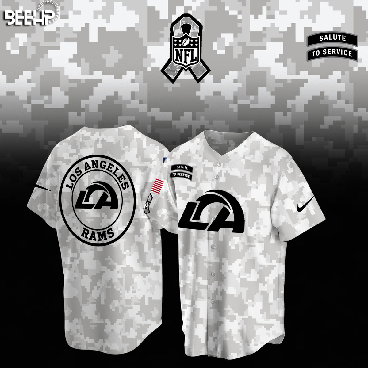 Los Angeles Rams Camo Salute to Service Combo - Famjoys Los Angeles Rams Camo Salute to Service Combo - Famjoys