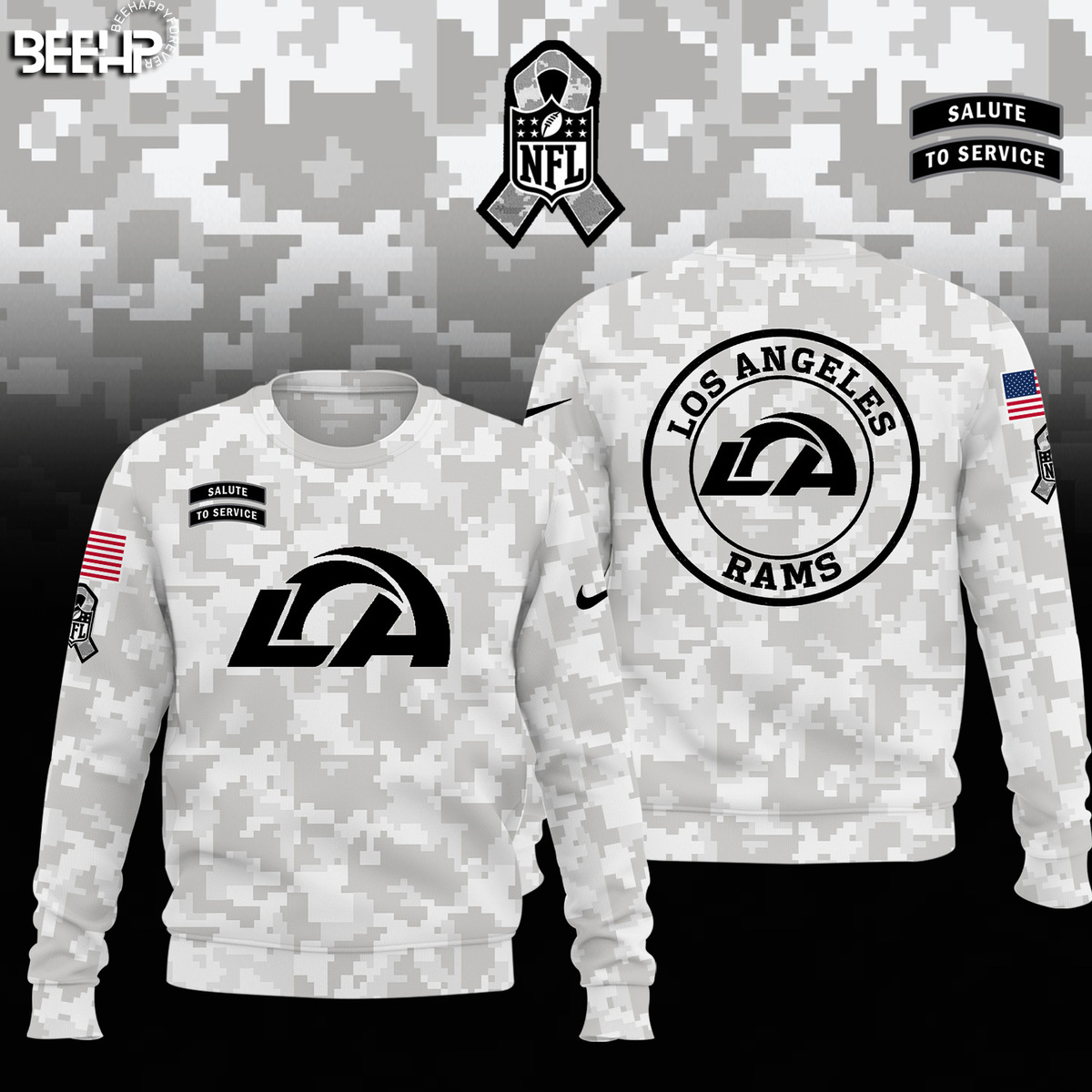 Los Angeles Rams Camo Salute to Service Combo - Famjoys Los Angeles Rams Camo Salute to Service Combo - Famjoys