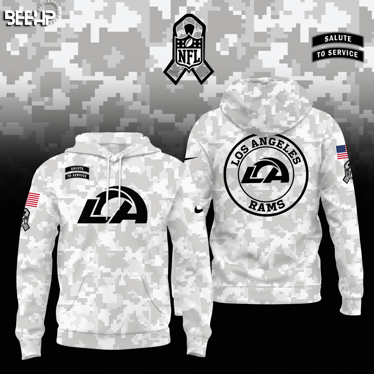 Los Angeles Rams Camo Salute to Service Combo - Famjoys Los Angeles Rams Camo Salute to Service Combo - Famjoys