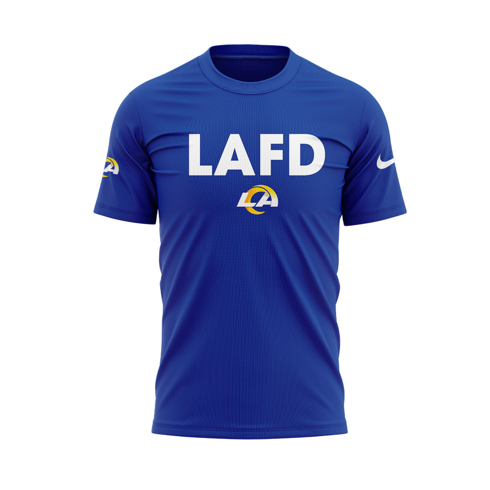 Los Angeles Rams Coach Sean McVay LAFD T-shirt - Famjoys Los Angeles Rams Coach Sean McVay LAFD T-shirt - Famjoys