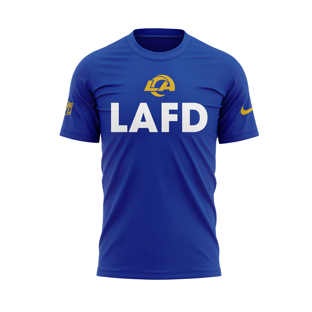 Los Angeles Rams Coach Sean McVay LAFD T-shirt V3 - Famjoys Los Angeles Rams Coach Sean McVay LAFD T-shirt V3 - Famjoys